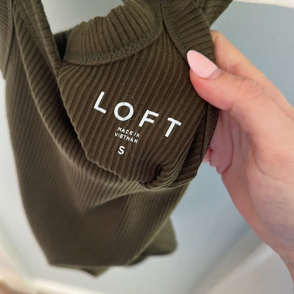 LOFT Ribbed Halter Bodysuit - Picture 3 of 4